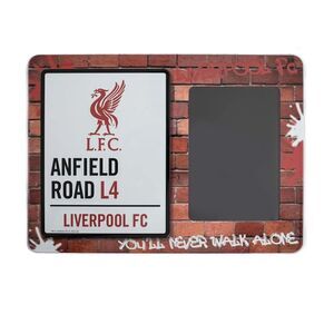 Liverpool FC Anfield Road L4 Metal Embossed Photo Frame / Red/White/Black